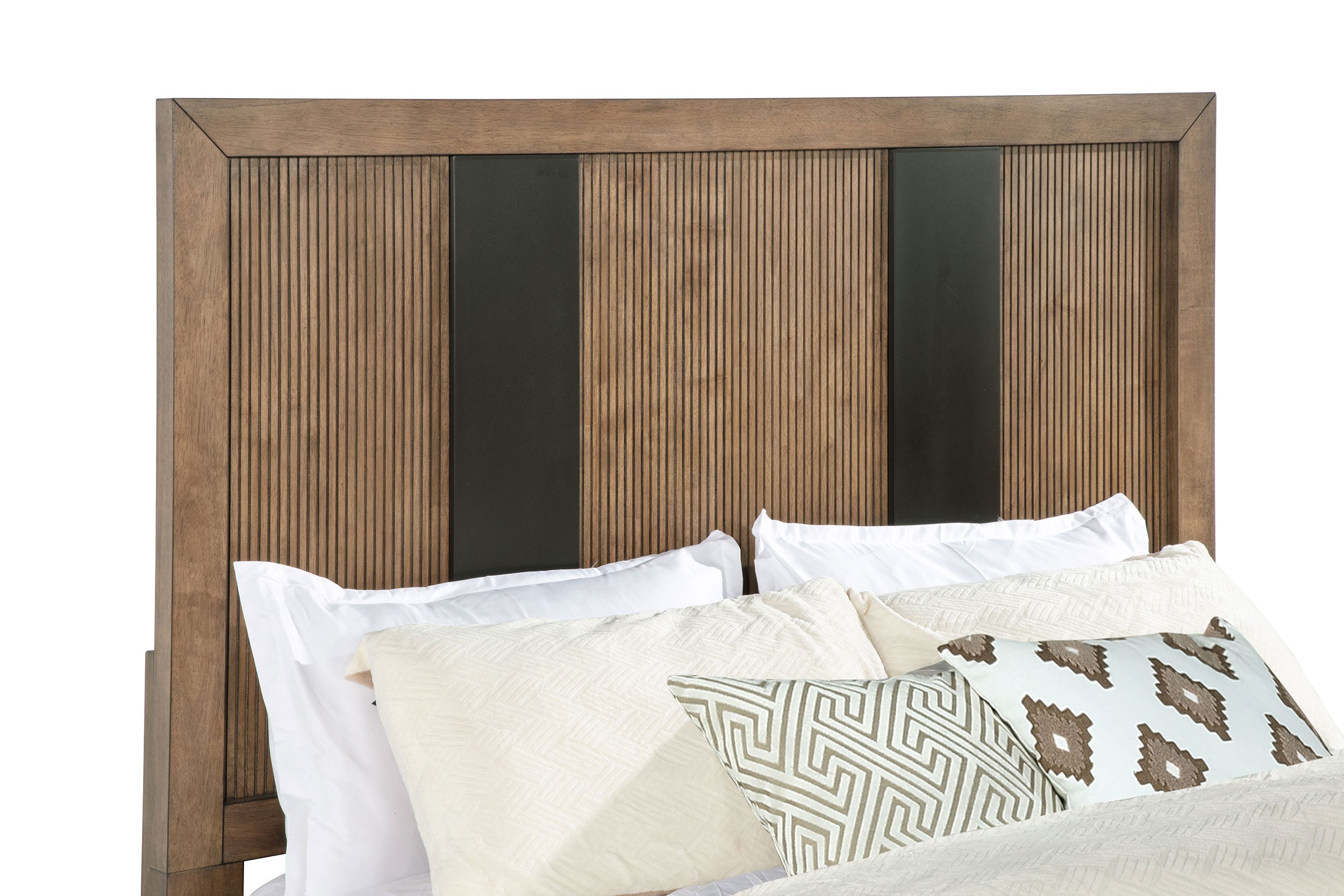 Terrace Ash Brown Dresser with Mirror, Chest, Nightstand