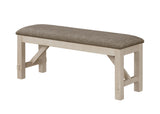 Maribelle Chalk Grey Table Height 5-Piece Dining Set
