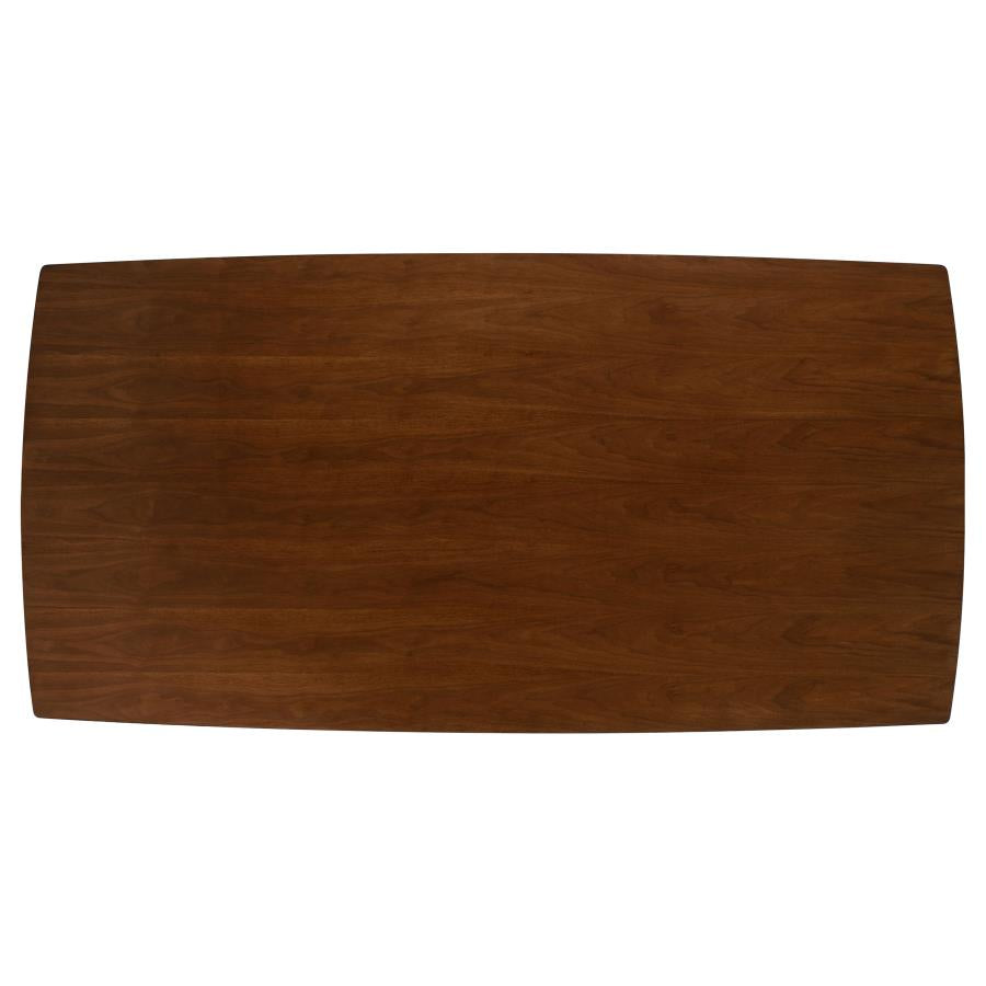 Malone 7-piece Rectangular Dining Table Set Dark Walnut