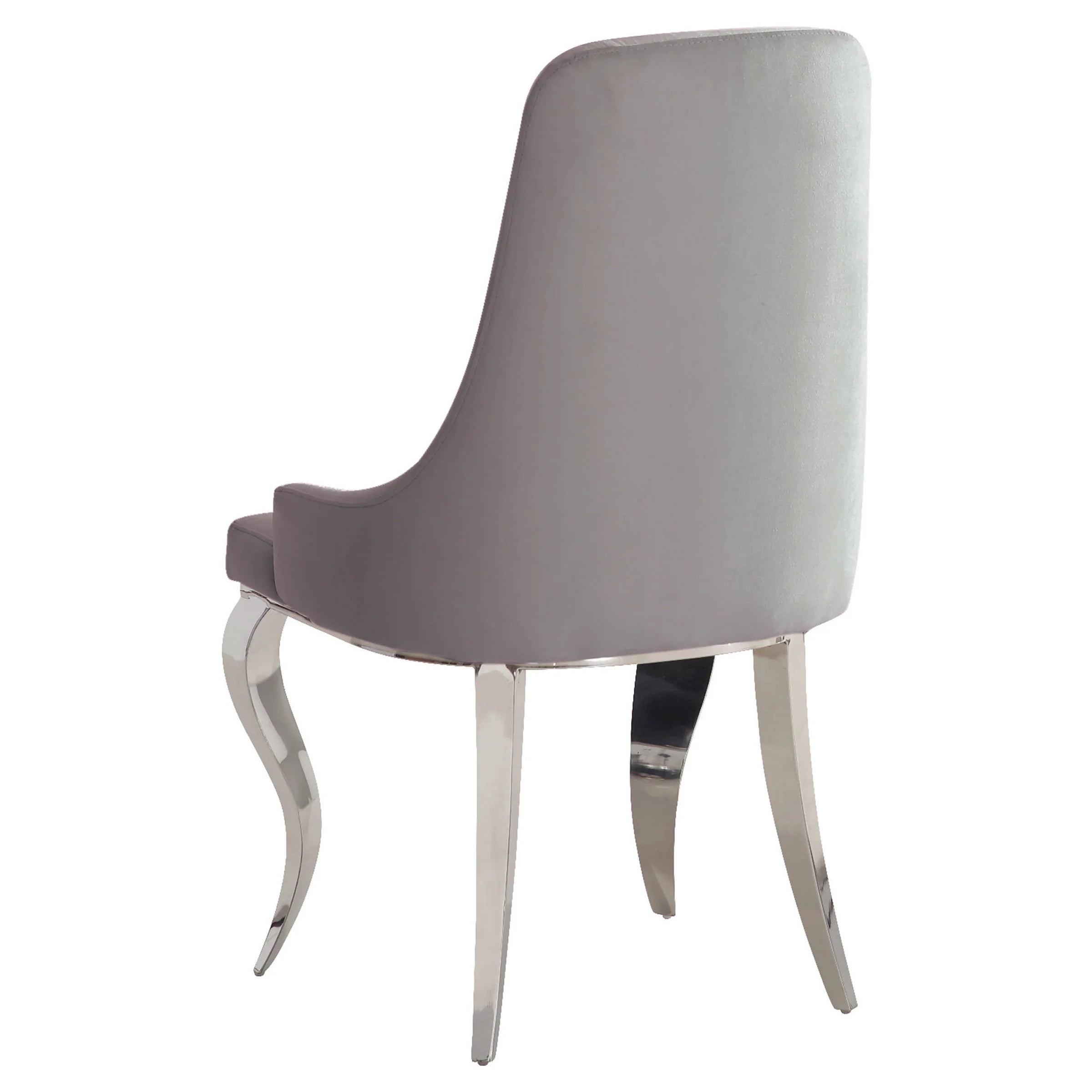 Antoine Collection Rectangle White/Chrome Dining Set with 6 Arm Chairs