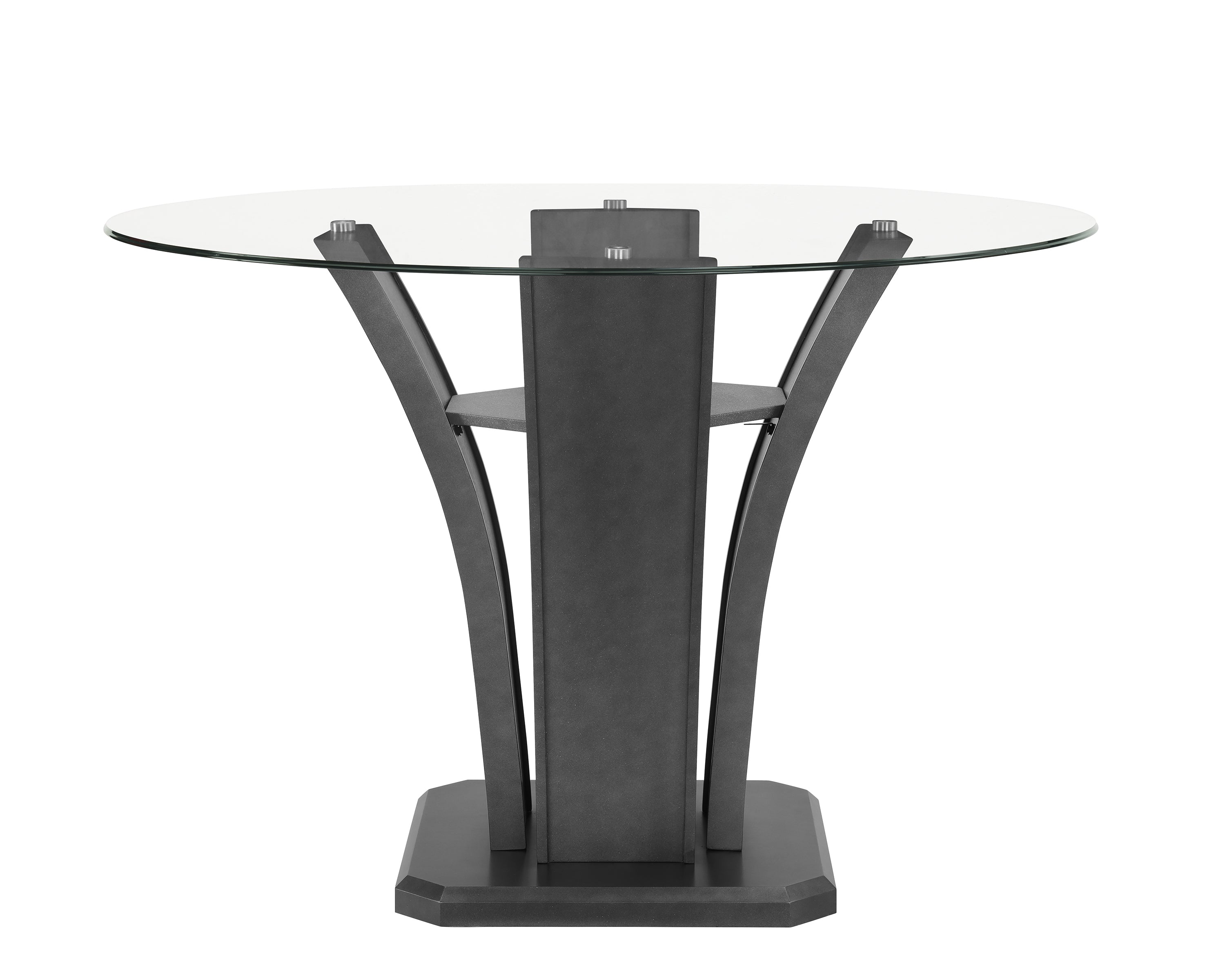 Orlando - Grey Pub Table + 4 Chair Set