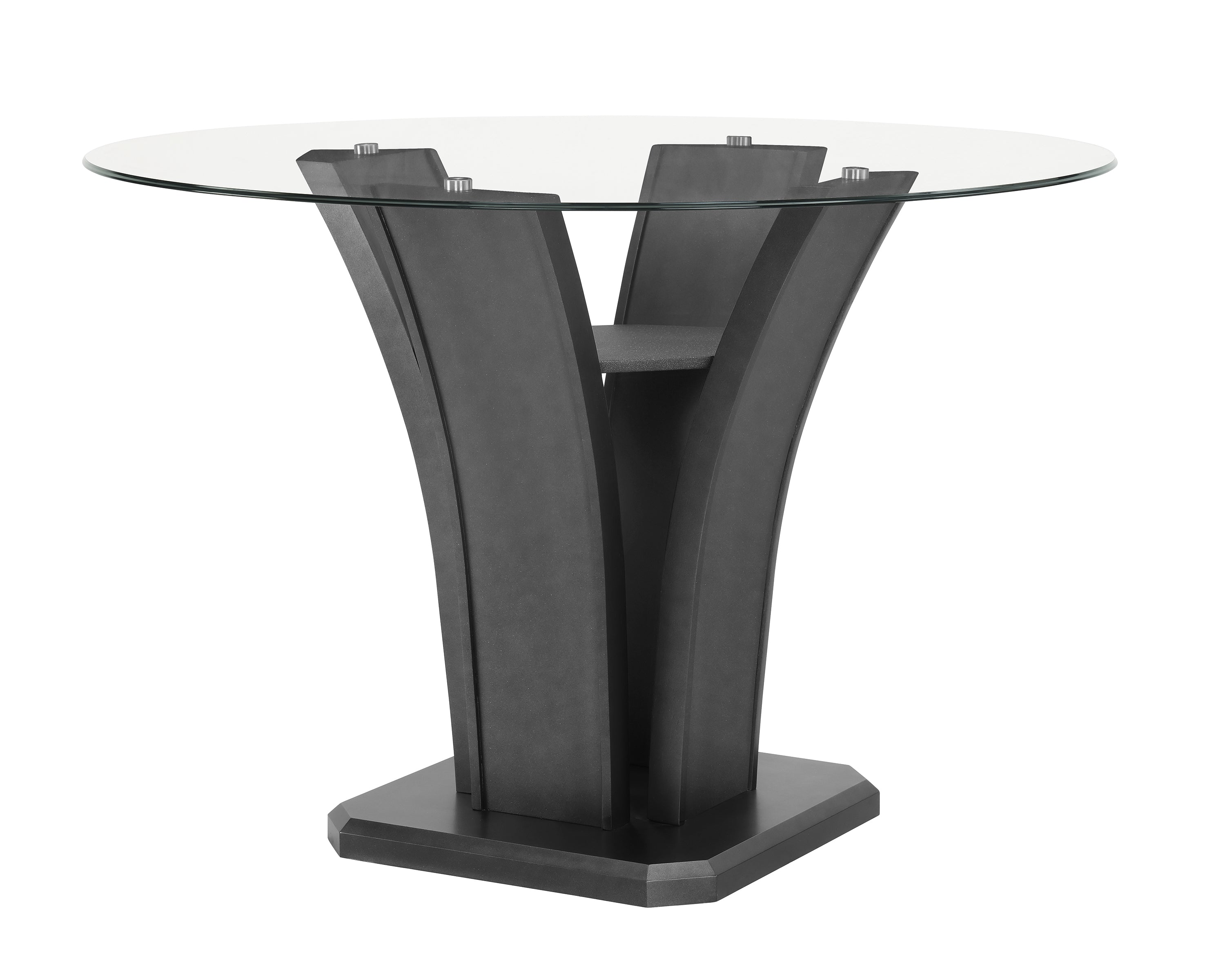Orlando - Grey Pub Table + 4 Chair Set