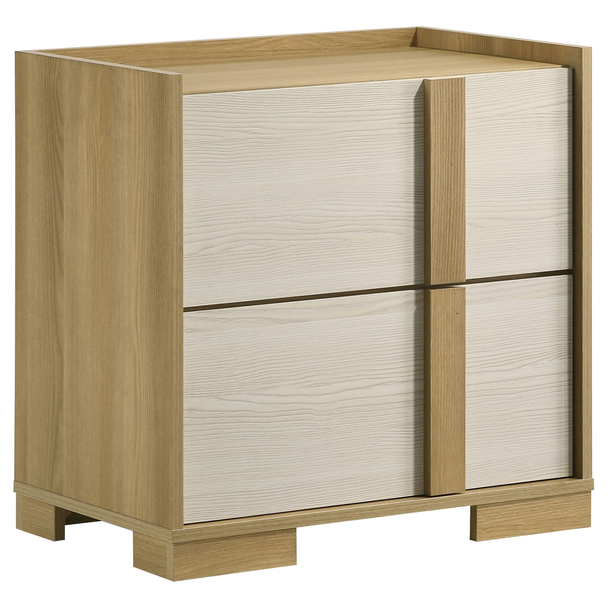 Hyland Dresser with Mirror, Chest, Nightstand and Mirror with Natural