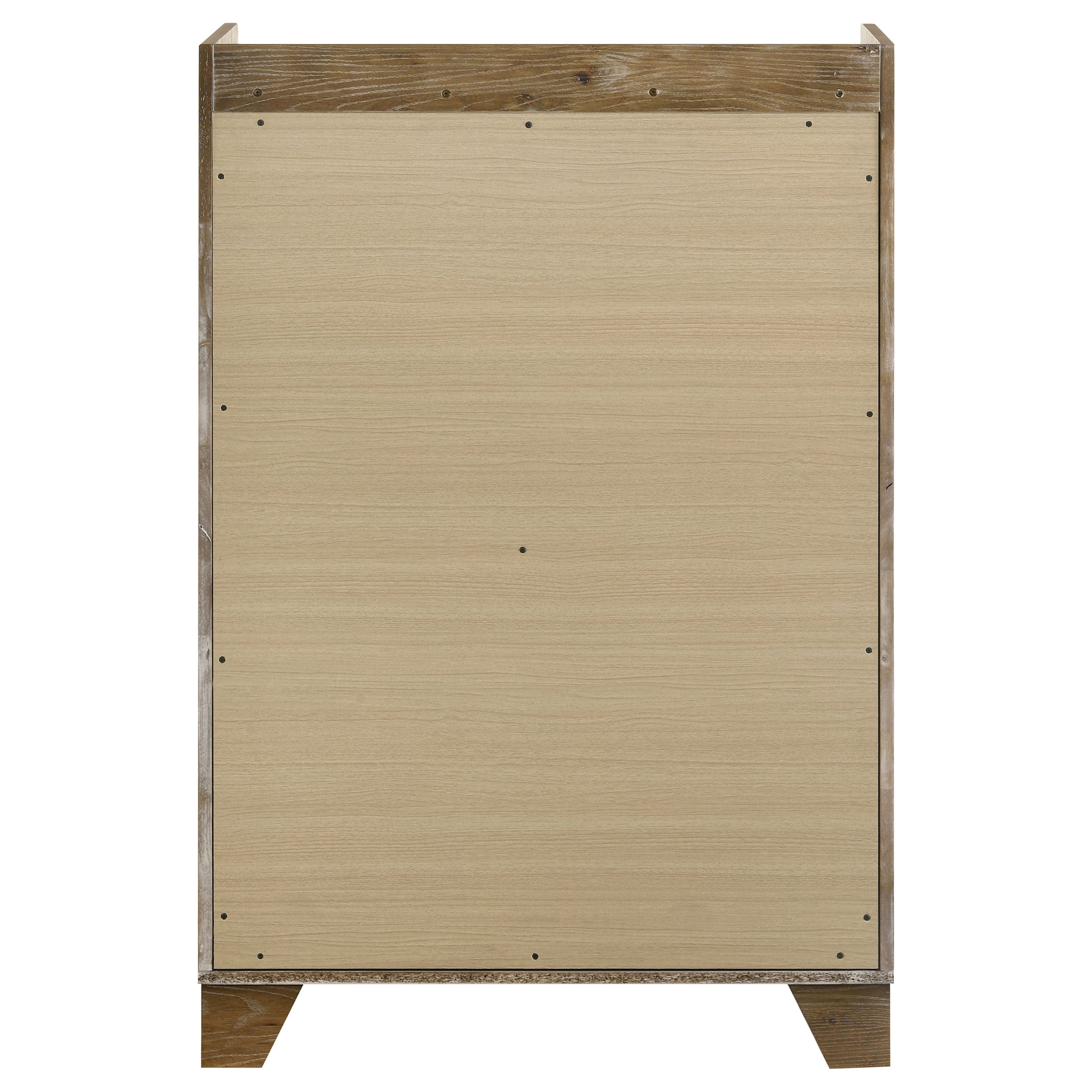 Henderson Medium Oak Dresser with Mirror, Chest, Nightstand and Mirror