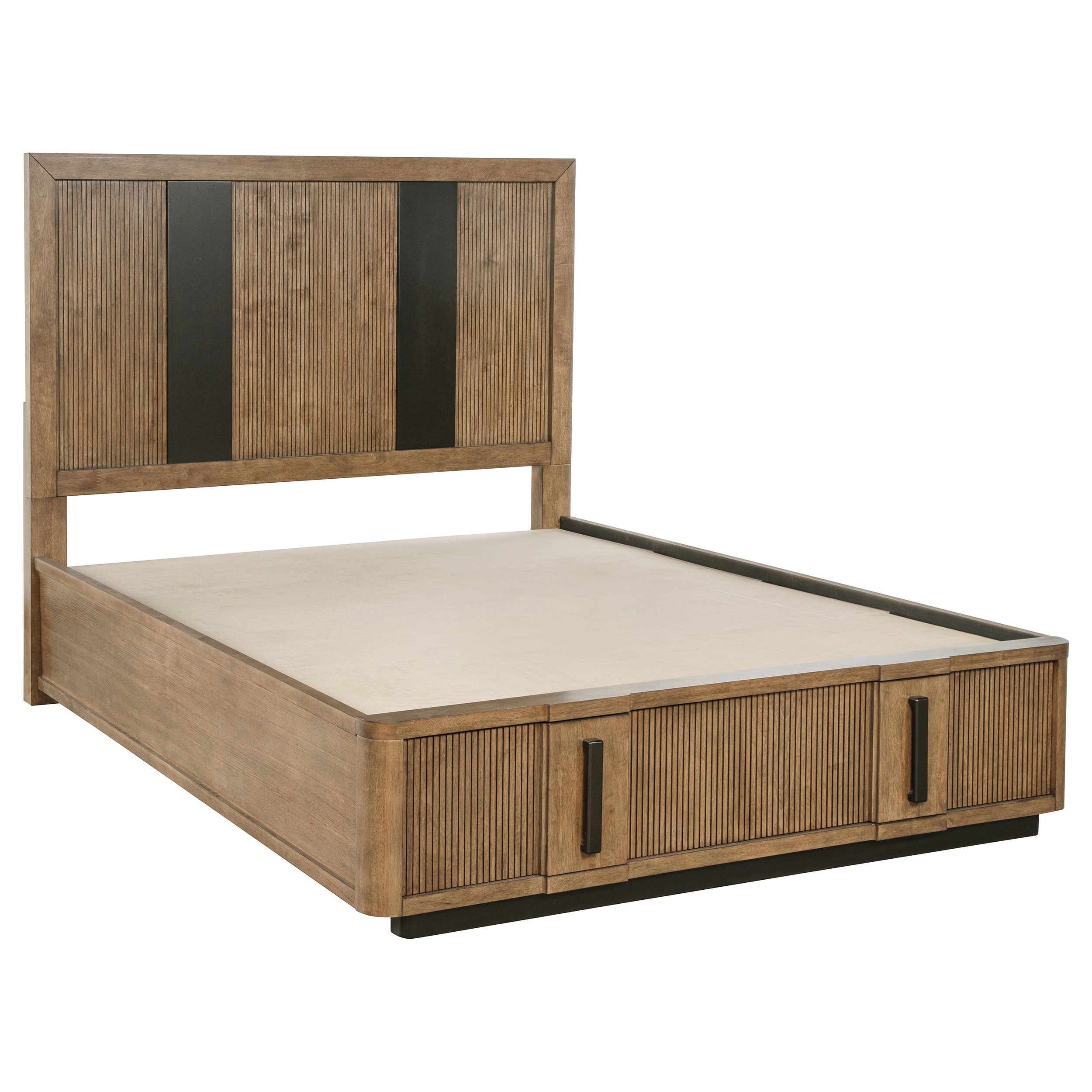 Terrace Ash Brown Dresser with Mirror, Chest, Nightstand