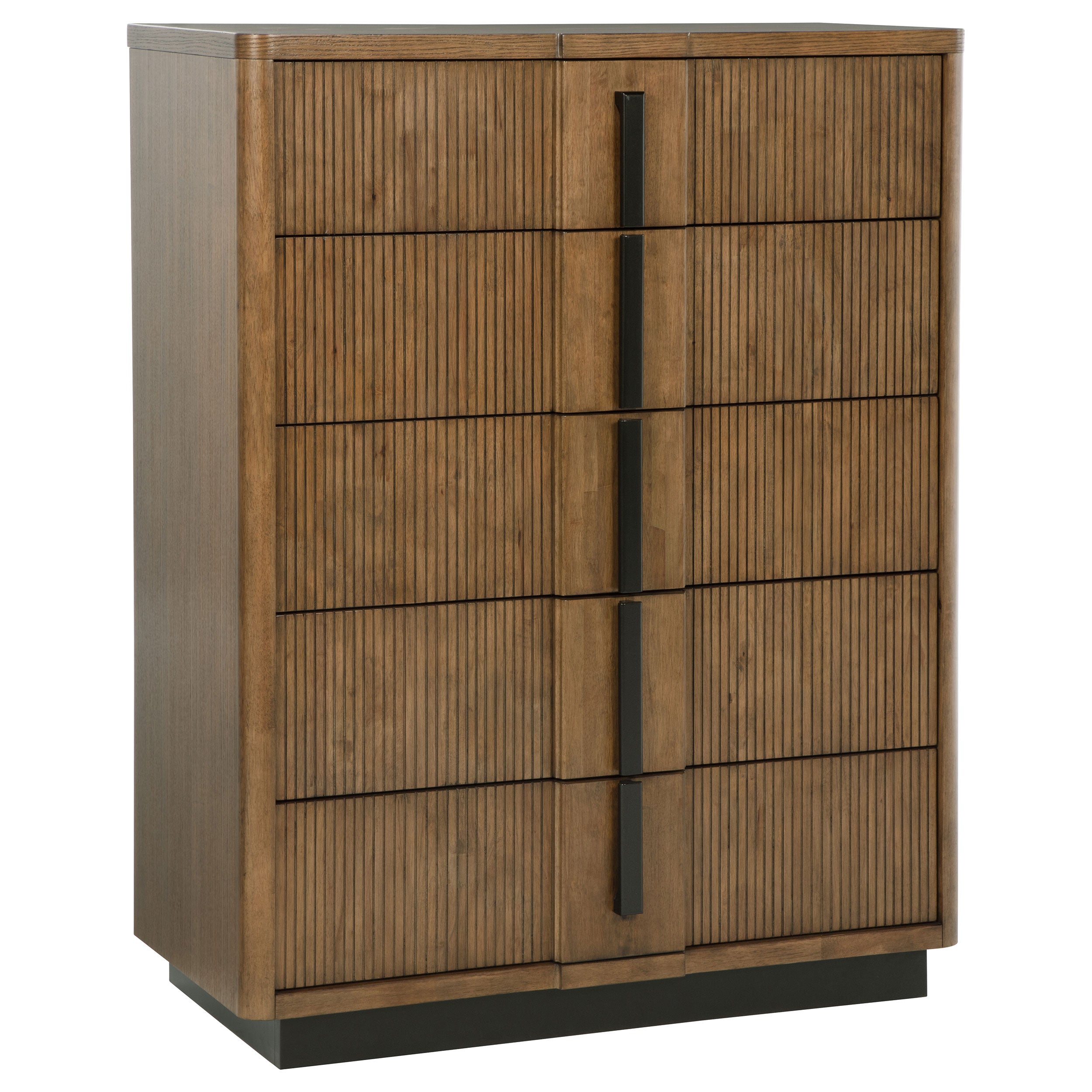 Terrace Ash Brown Dresser with Mirror, Chest, Nightstand