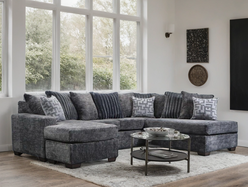 Galatic Charcoal 3Pcs Sectional