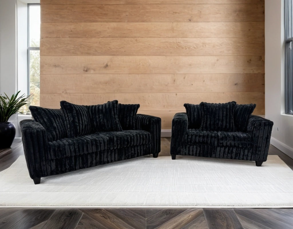 Gia Black - Sofa & Loveseat Set