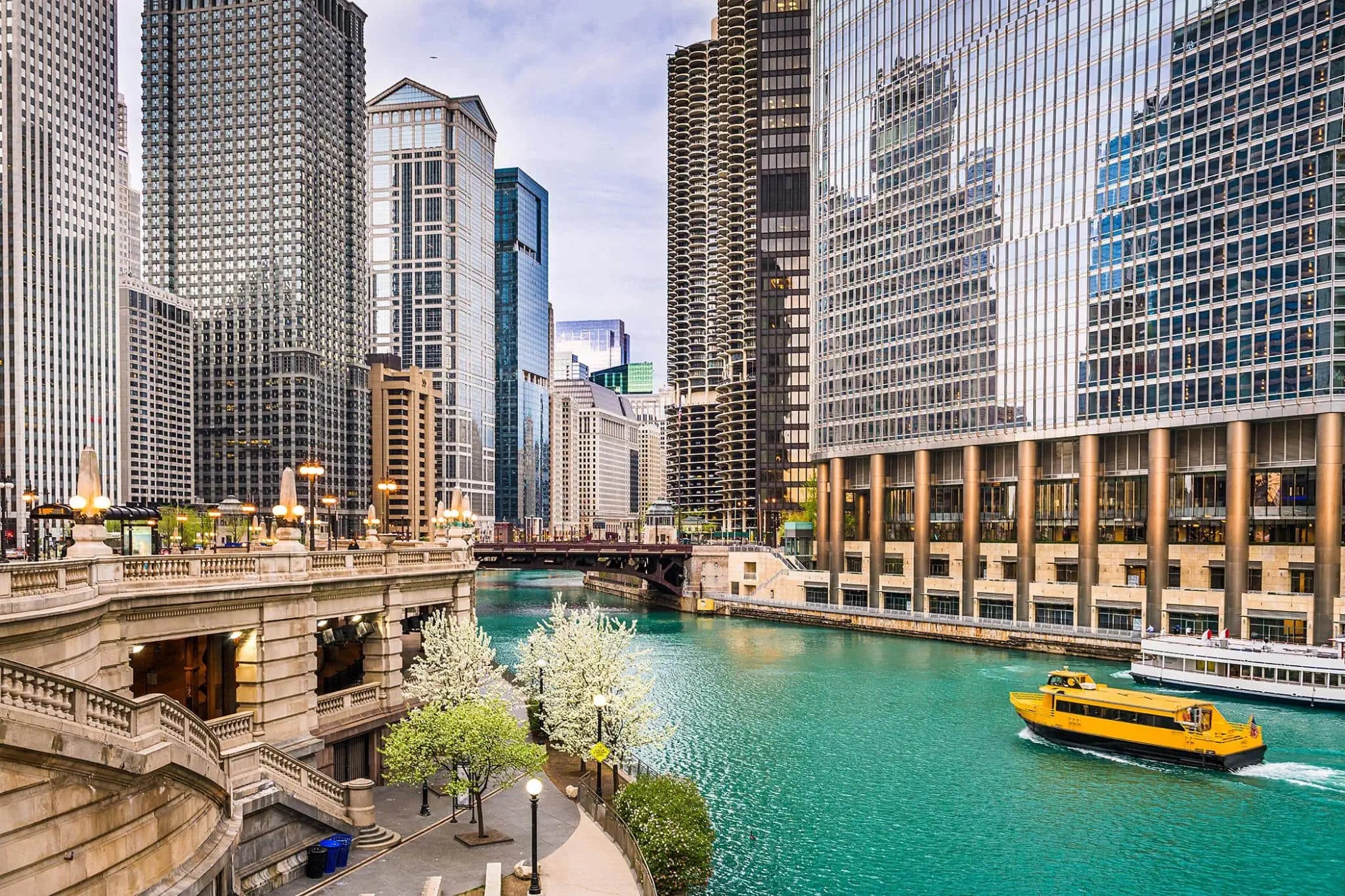 Temp Glass w/Foil – Chicago River