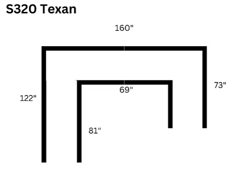 Texan 4Pcs Sectional