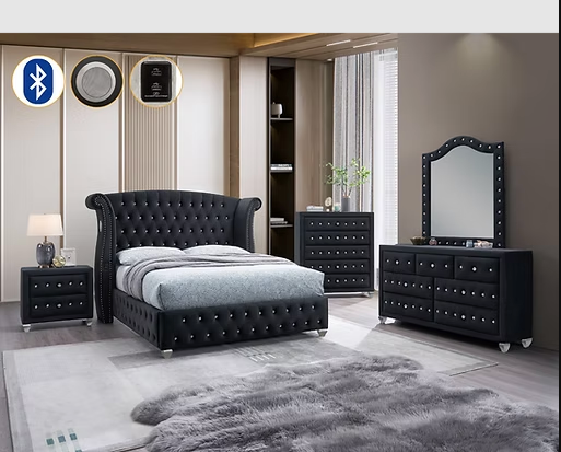 Divina (Black) Bedroom Set