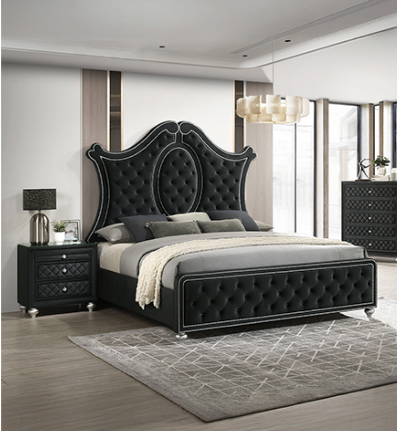 Cameo Black Bed Frame