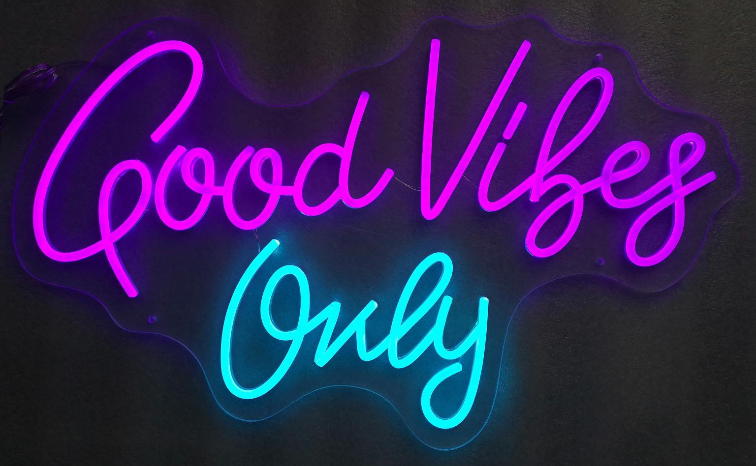NEON GOOD VIBES ONLY