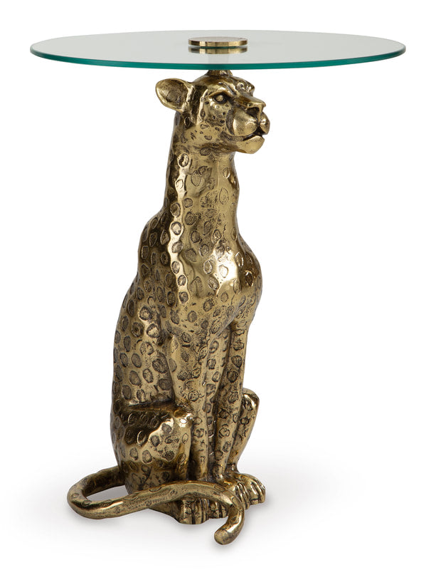 Leopard Accent Table
