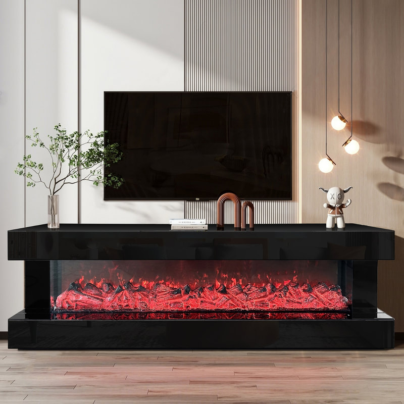 A86 TV STAND W/FIREPLACE