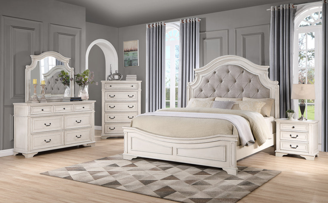 Antique White Bedroom Set b6000