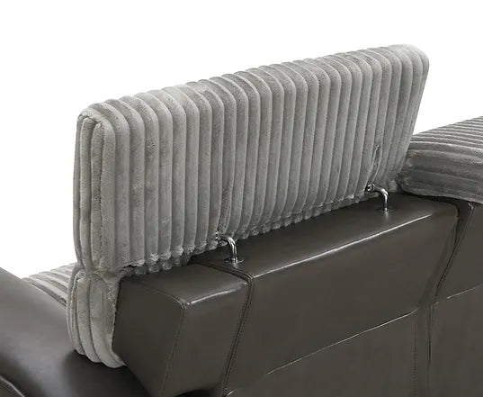 Twist Grey 3 Pieces Reclining Set