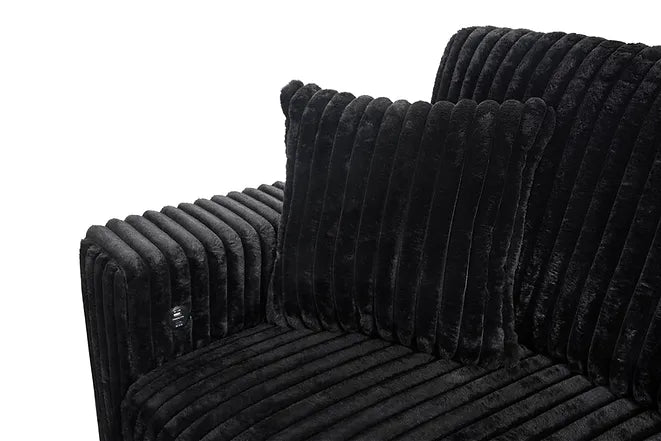 The Haven Sleeper Sectional – Black