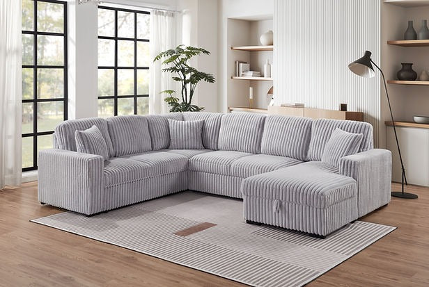 The Haven Sleeper Sectional – Stone