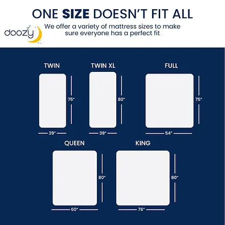 10" Doozy Gel Memory Foam Mattress