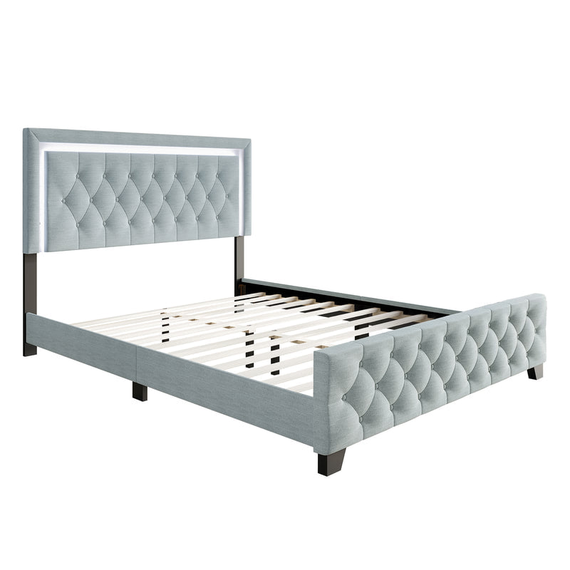 Light Blue Platform Bed