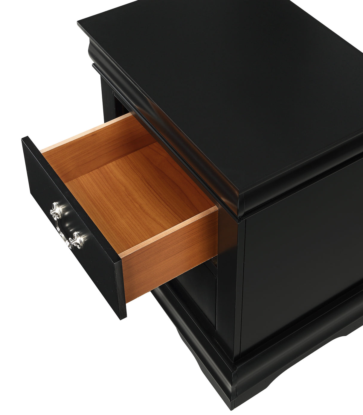 Louis Philip Black Bedroom Nightstand