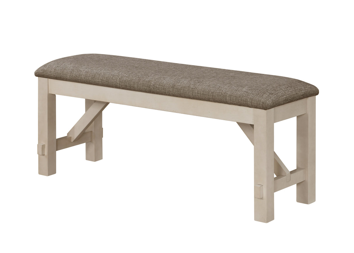 Maribelle Chalk Grey Table Height 5-Piece Dining Set