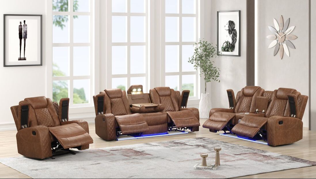 Luz Saddle 3Pcs Recliner Set