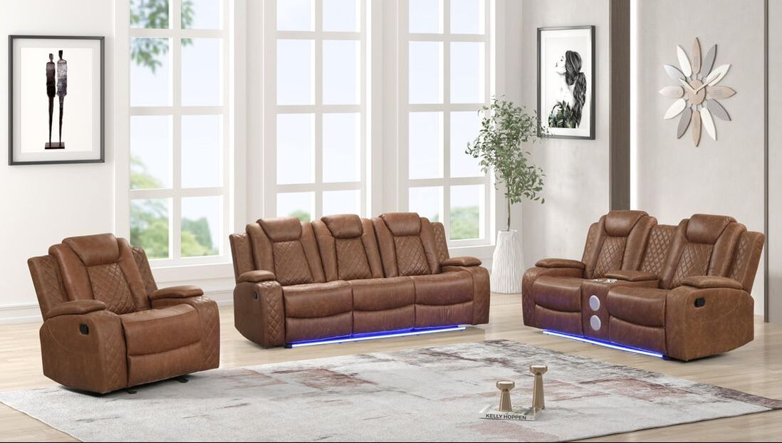 Luz Saddle 3Pcs Recliner Set