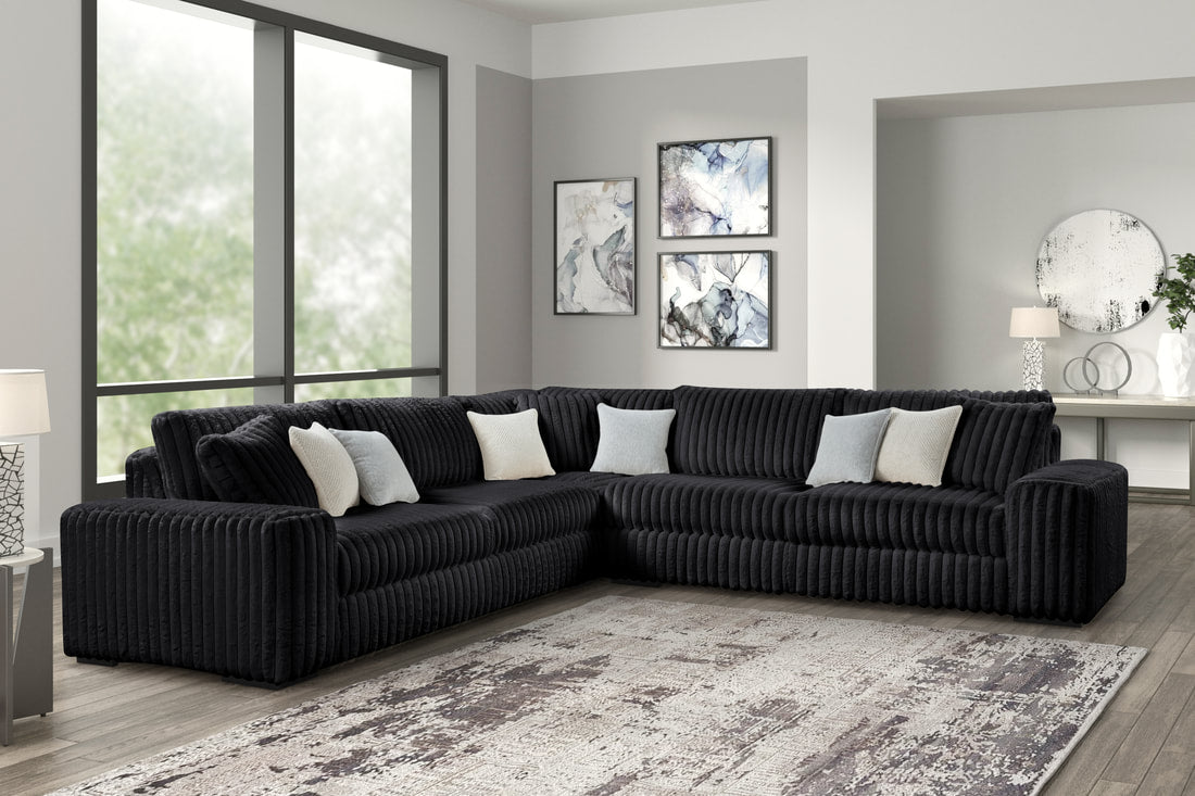 Marshmallow Black - Oversized Sectional