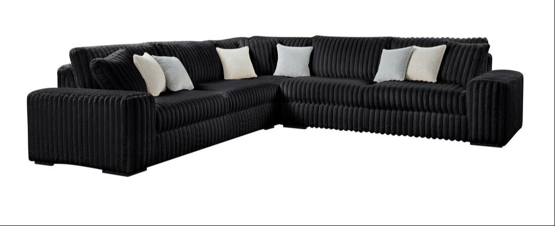 Marshmallow Black - Oversized Sectional
