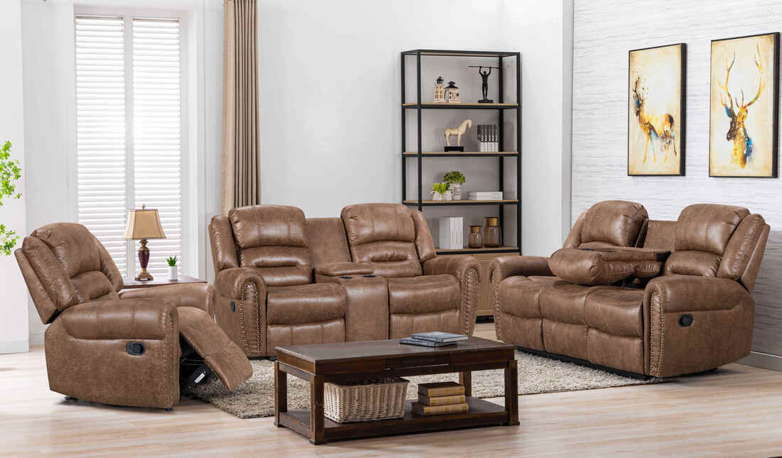 Rivercreek Brown - 3pc Reclining Set