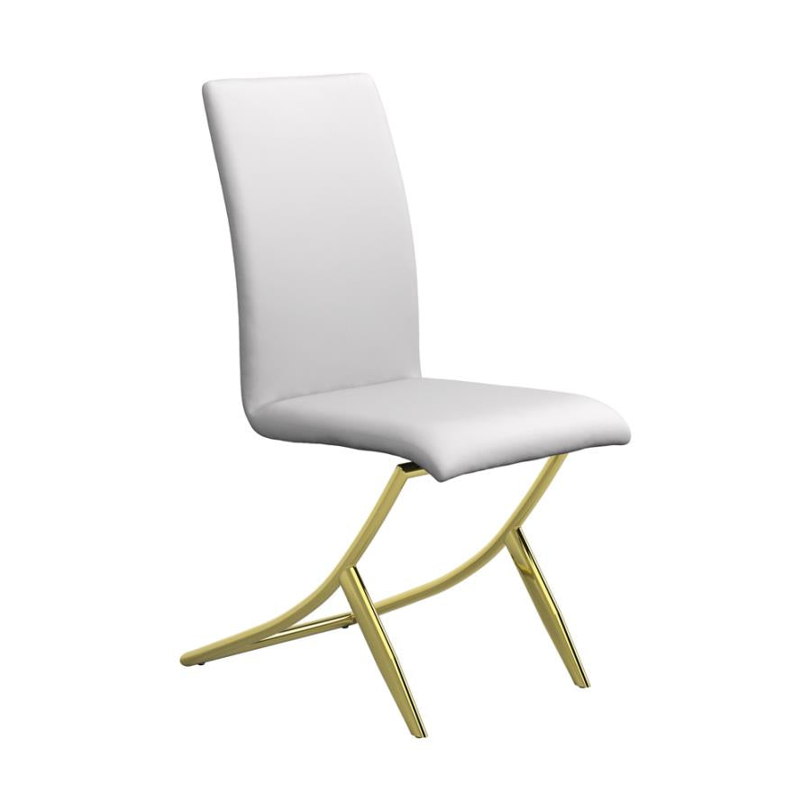 Chanel Upholstered Side Chairs White