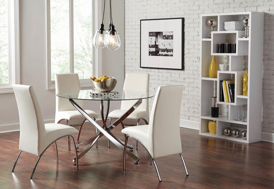 Beckham Round Dining Table Chrome
