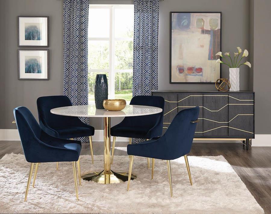 Side Chairs Dark Ink Blue