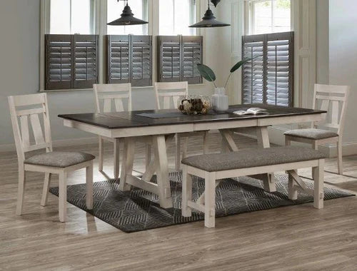 Maribelle Chalk Grey Bench
