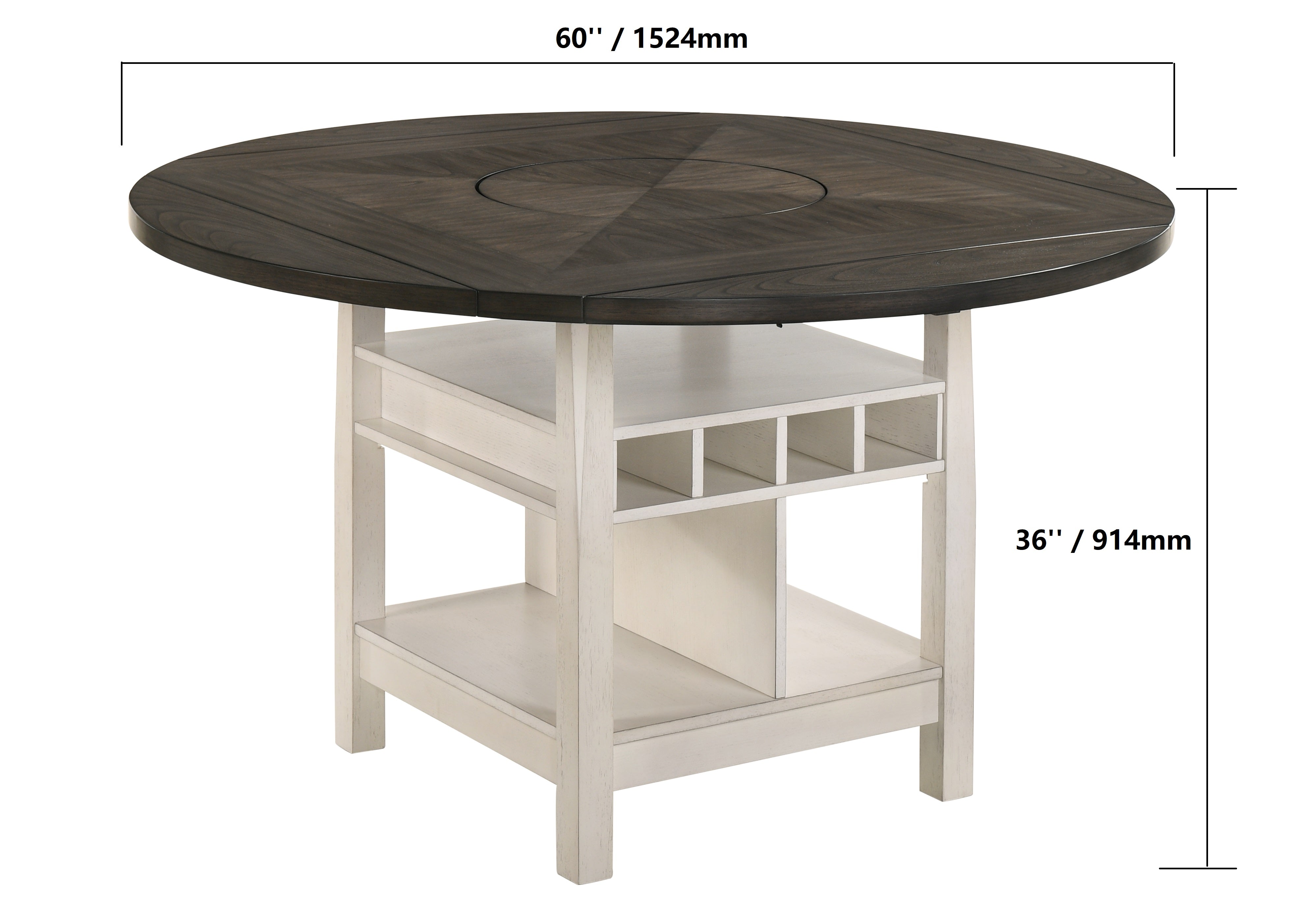 CONNER CHALK GREY 5PC DINING SET