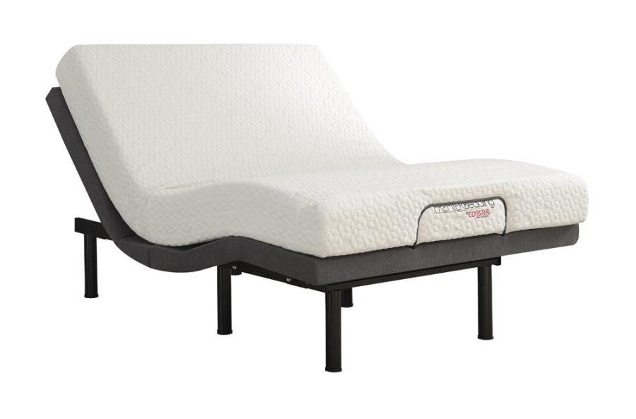 Clara Adjustable Bed Base Grey and Black