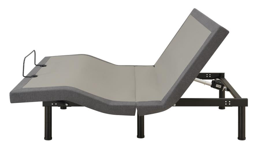 Clara Adjustable Bed Base Grey and Black
