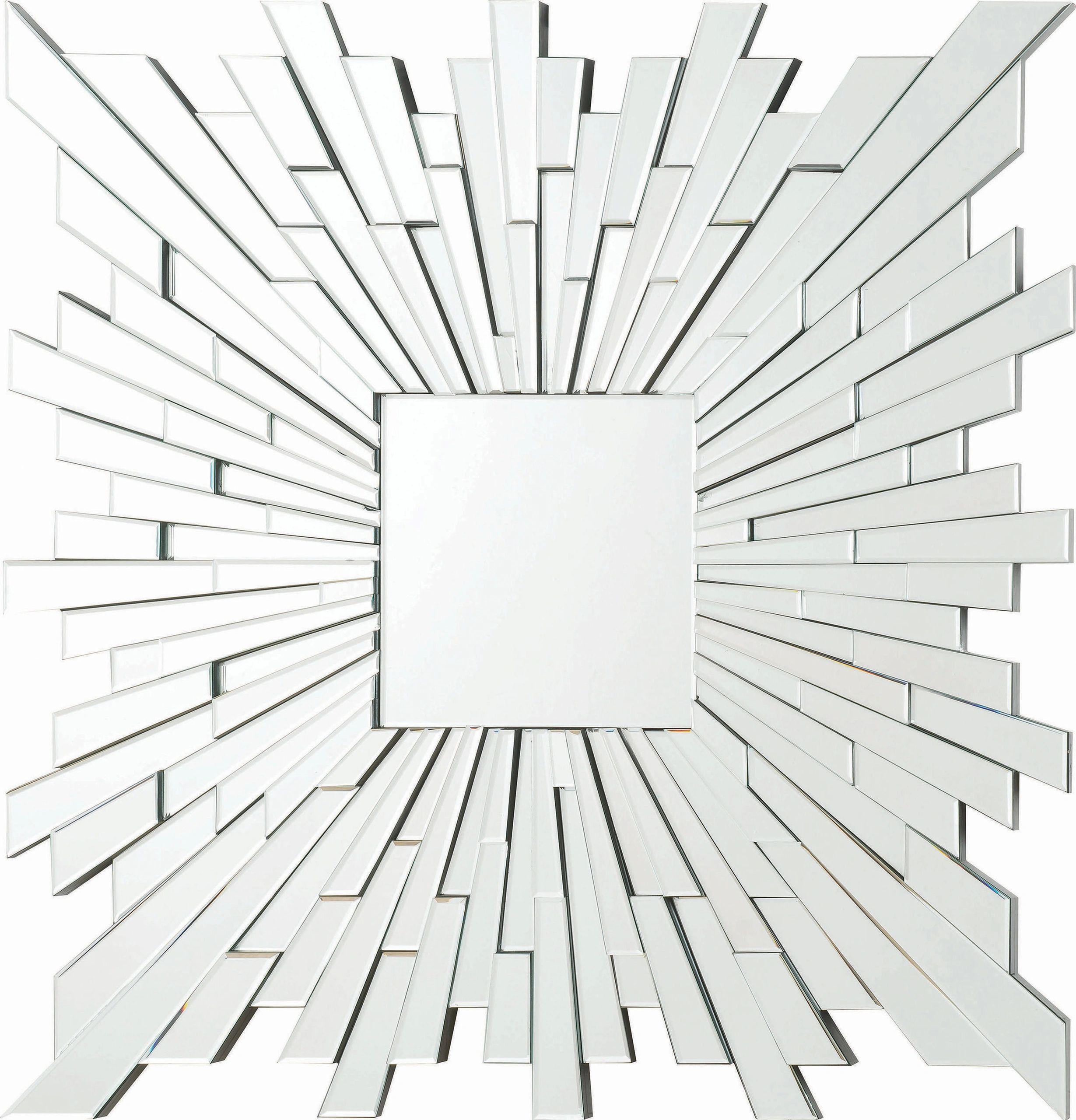 Sunburst Borderless Square Wall Mirror