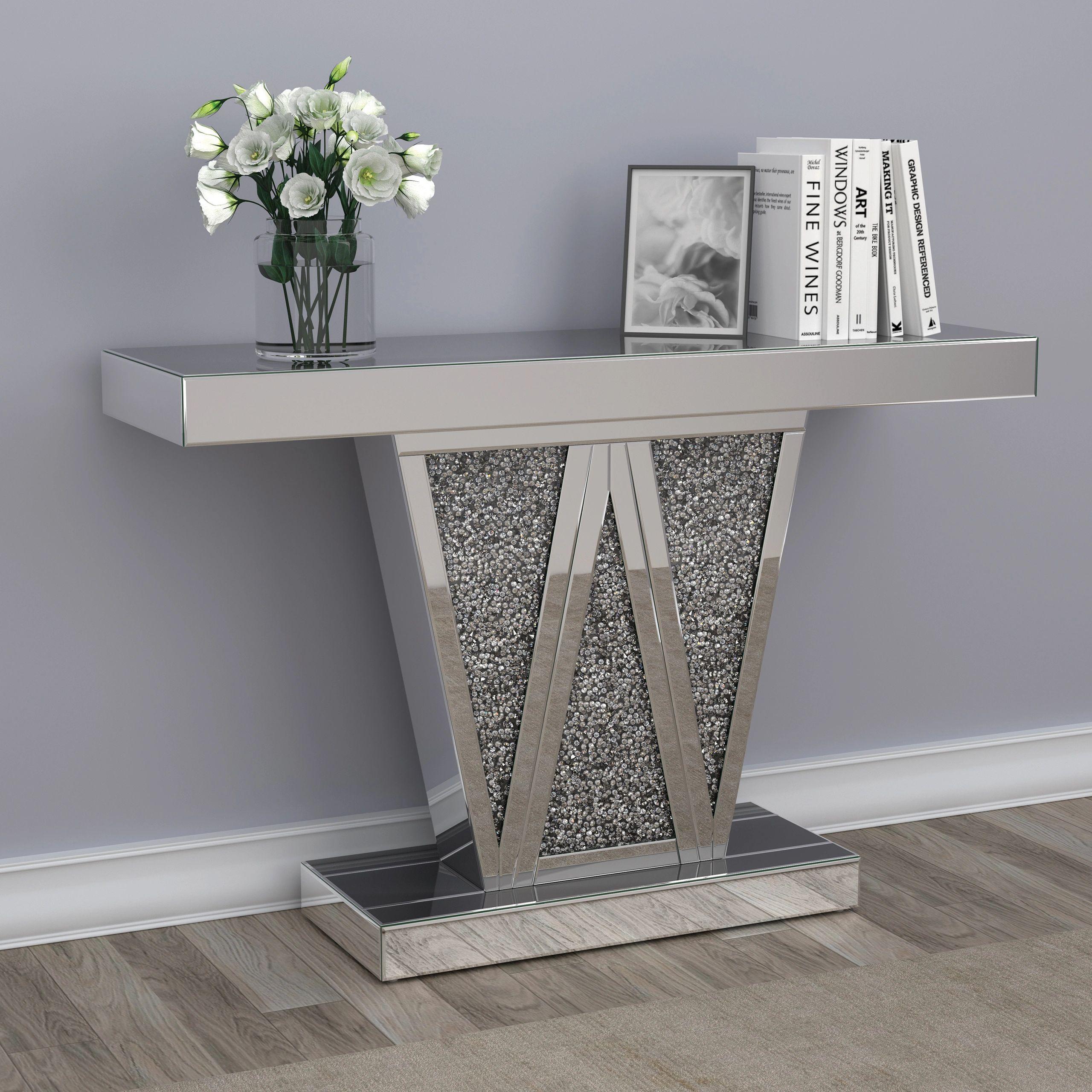 Silver Console Table