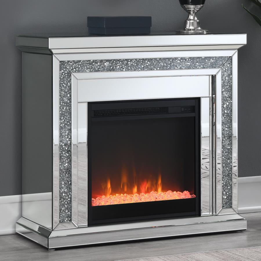 Rectangular Freestanding Fireplace Mirror