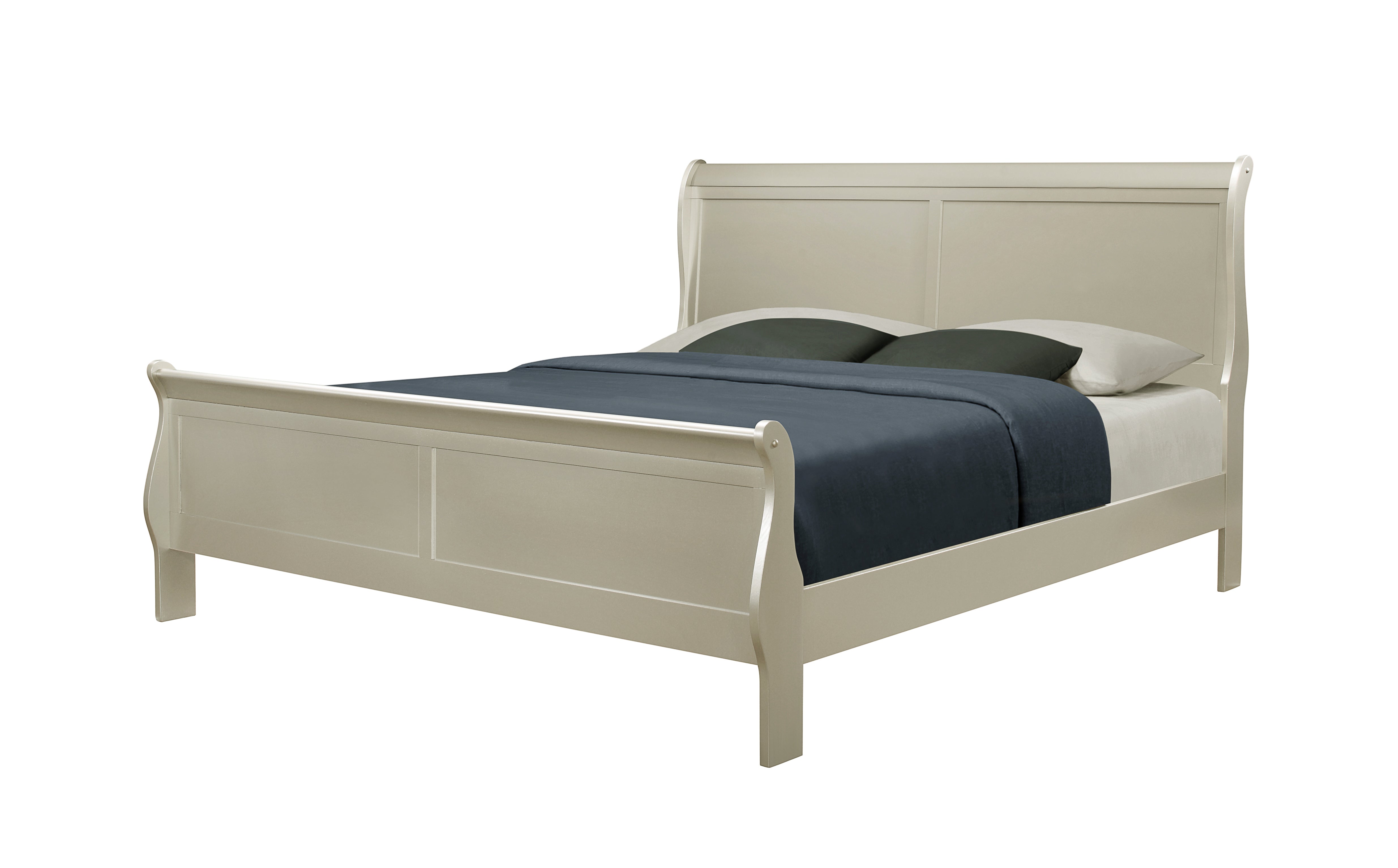 Louis Philip Champagne Bed Frames