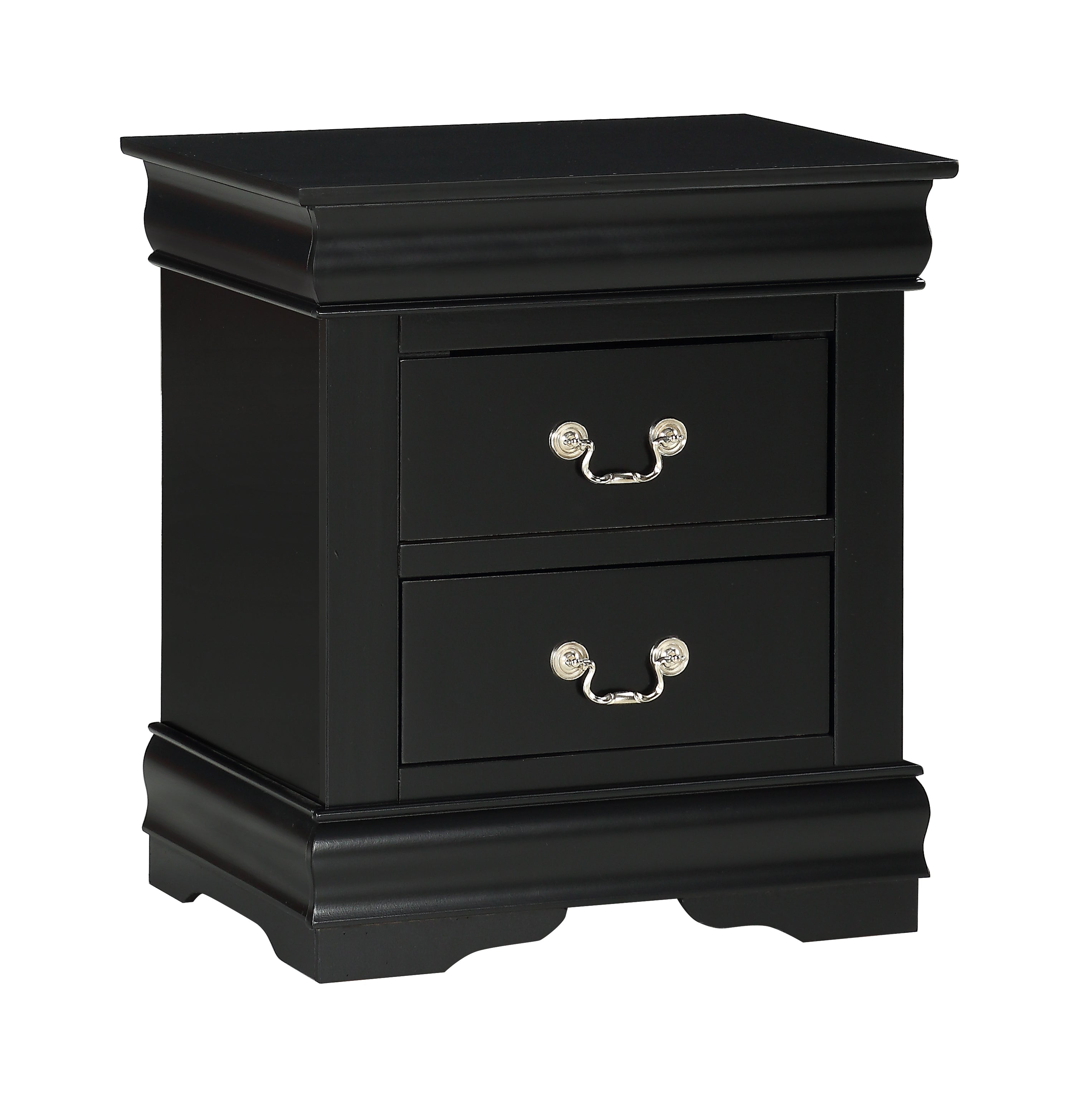 Louis Philip Black Bedroom Nightstand