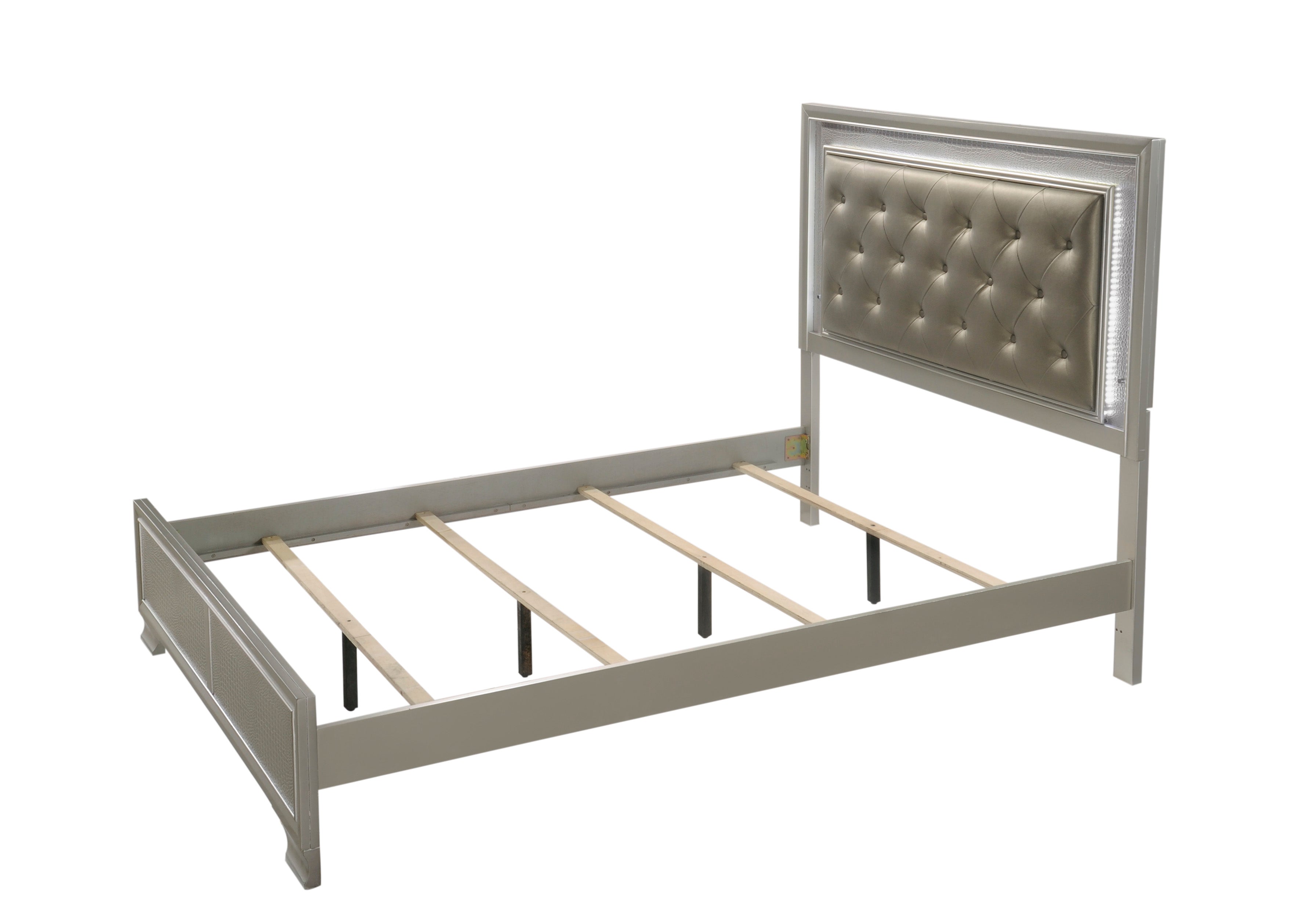 Lyssa Champagne Bed Frame