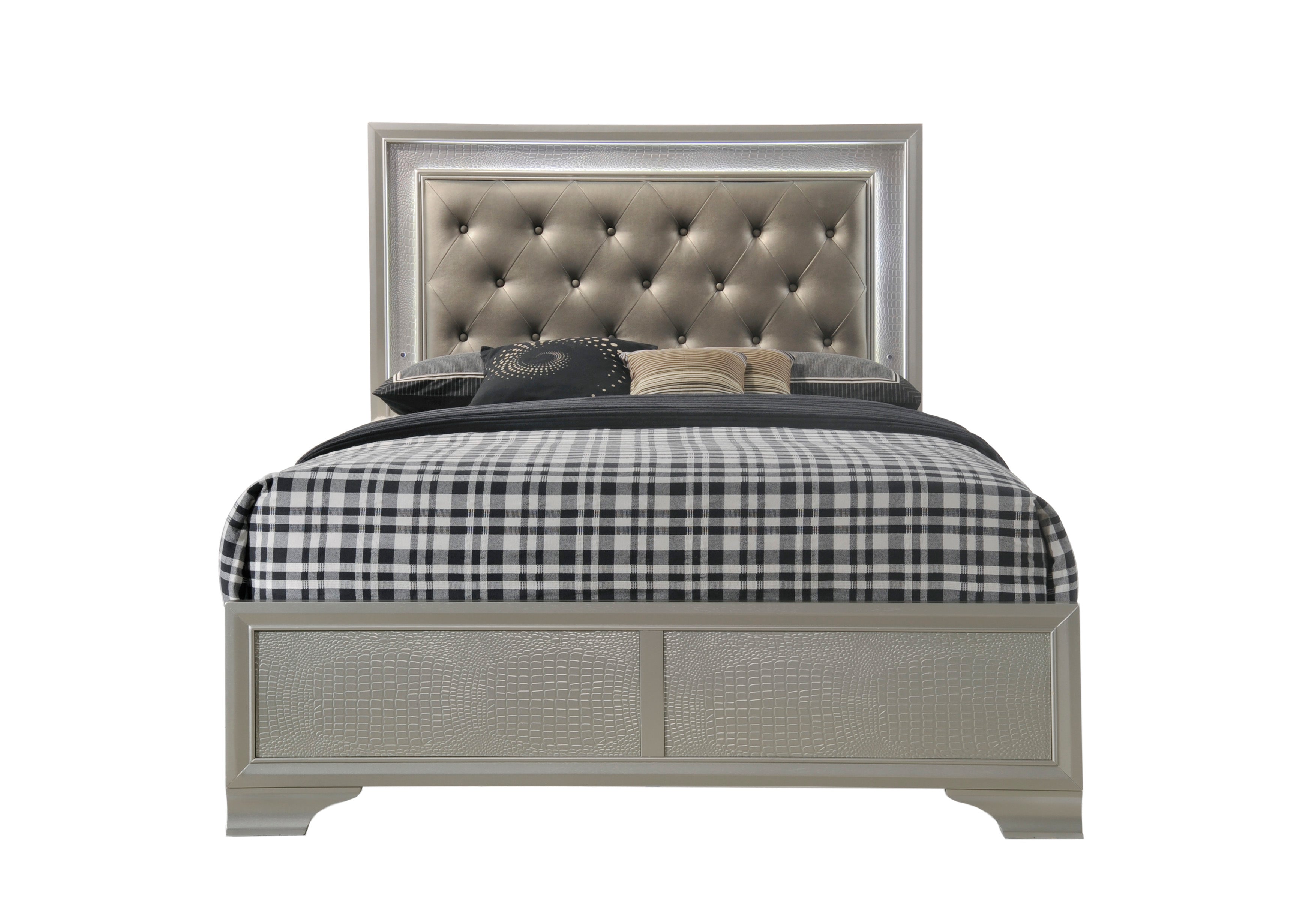 Lyssa Champagne Bed Frame