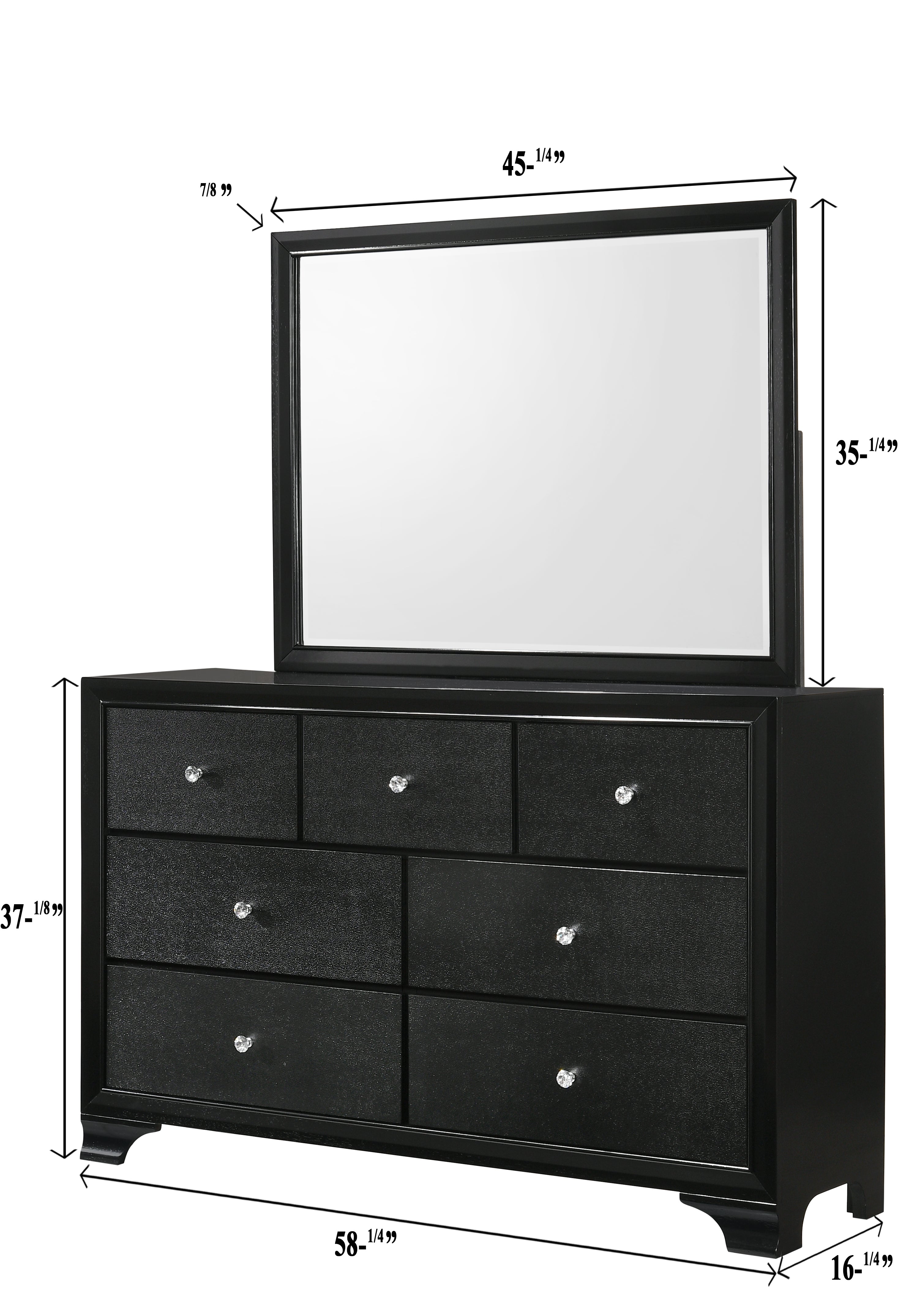 Micah Bedroom Dresser & Mirror