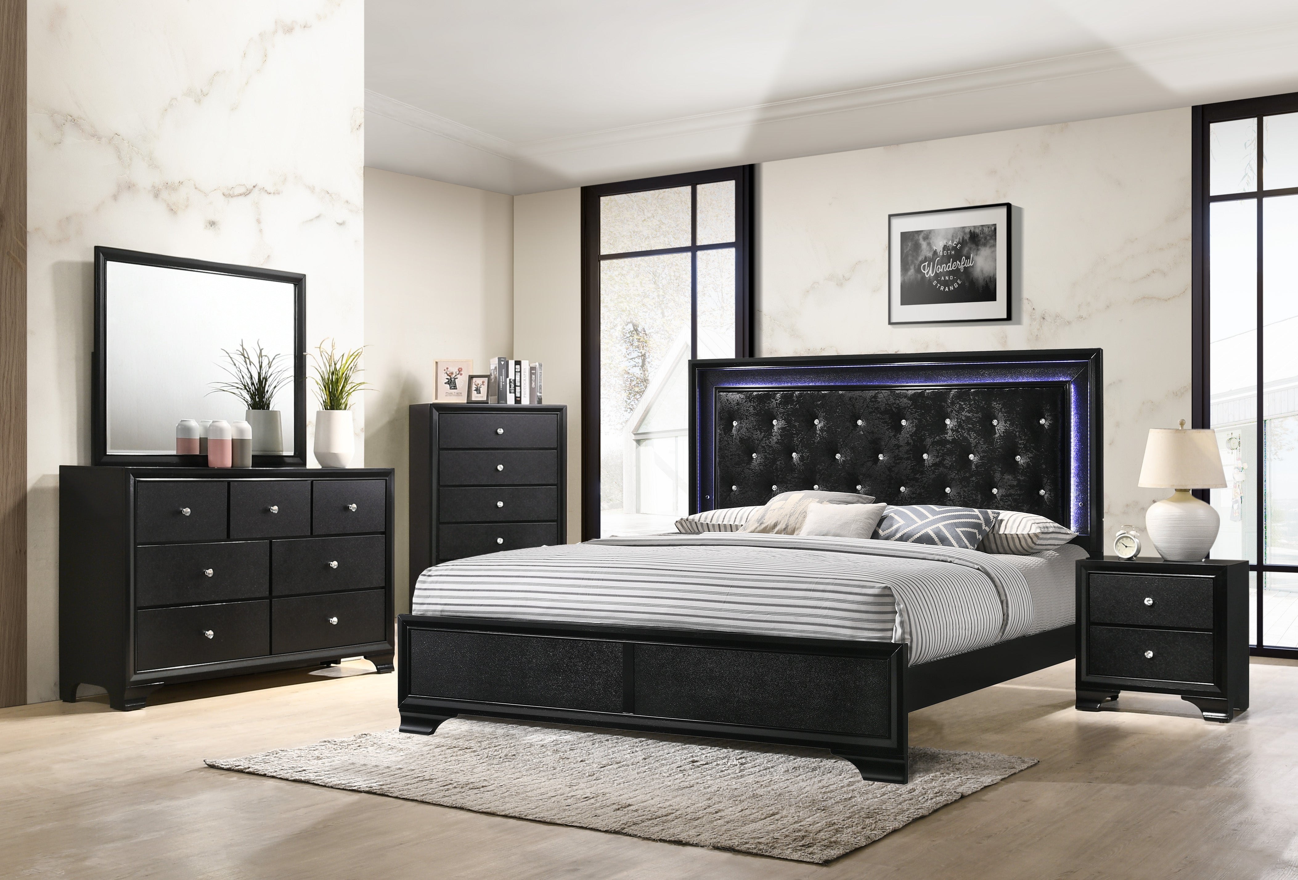 Micah Bedroom Dresser & Mirror
