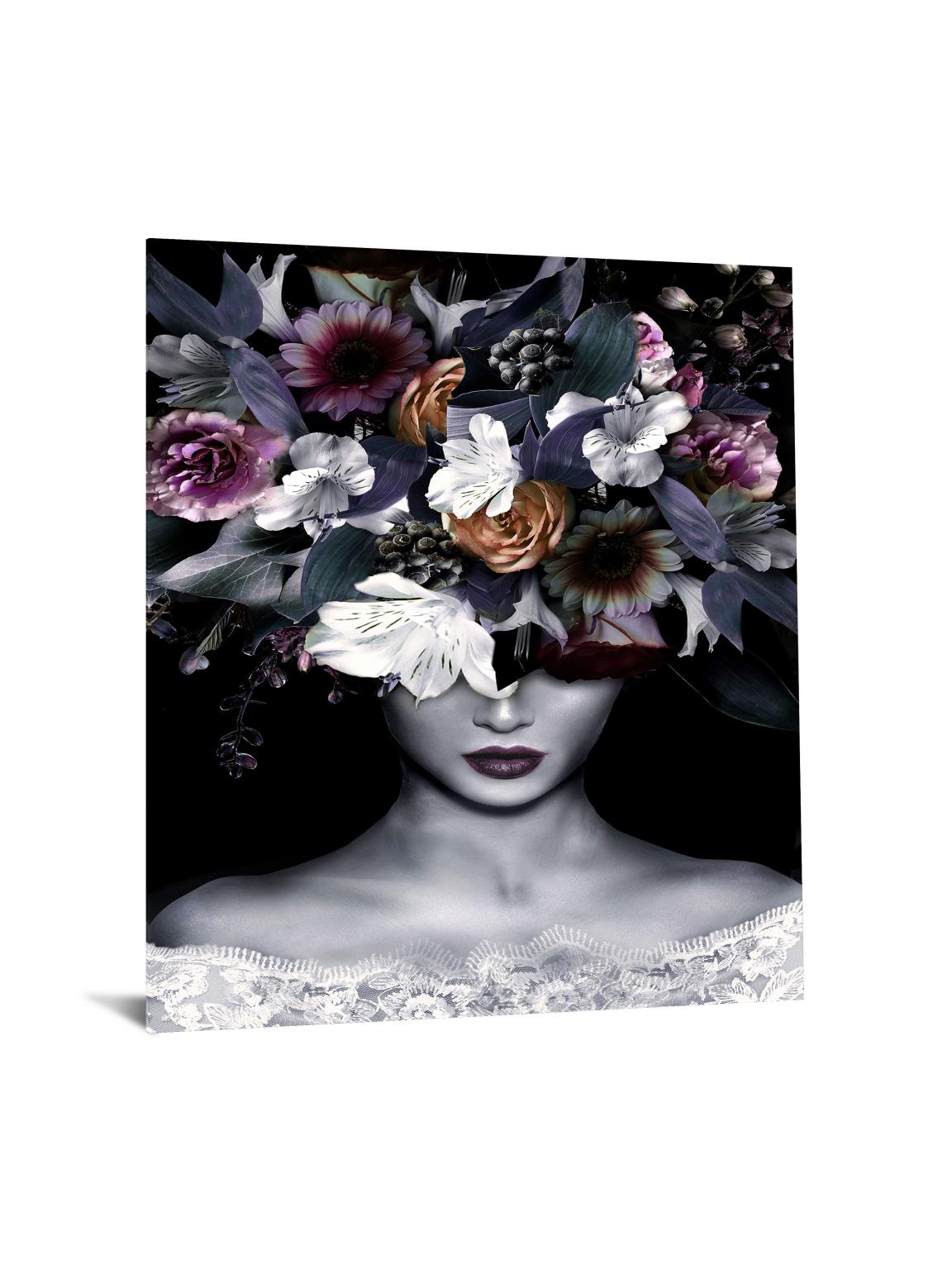 Temp Glass w/Foil – Floral Lady Front