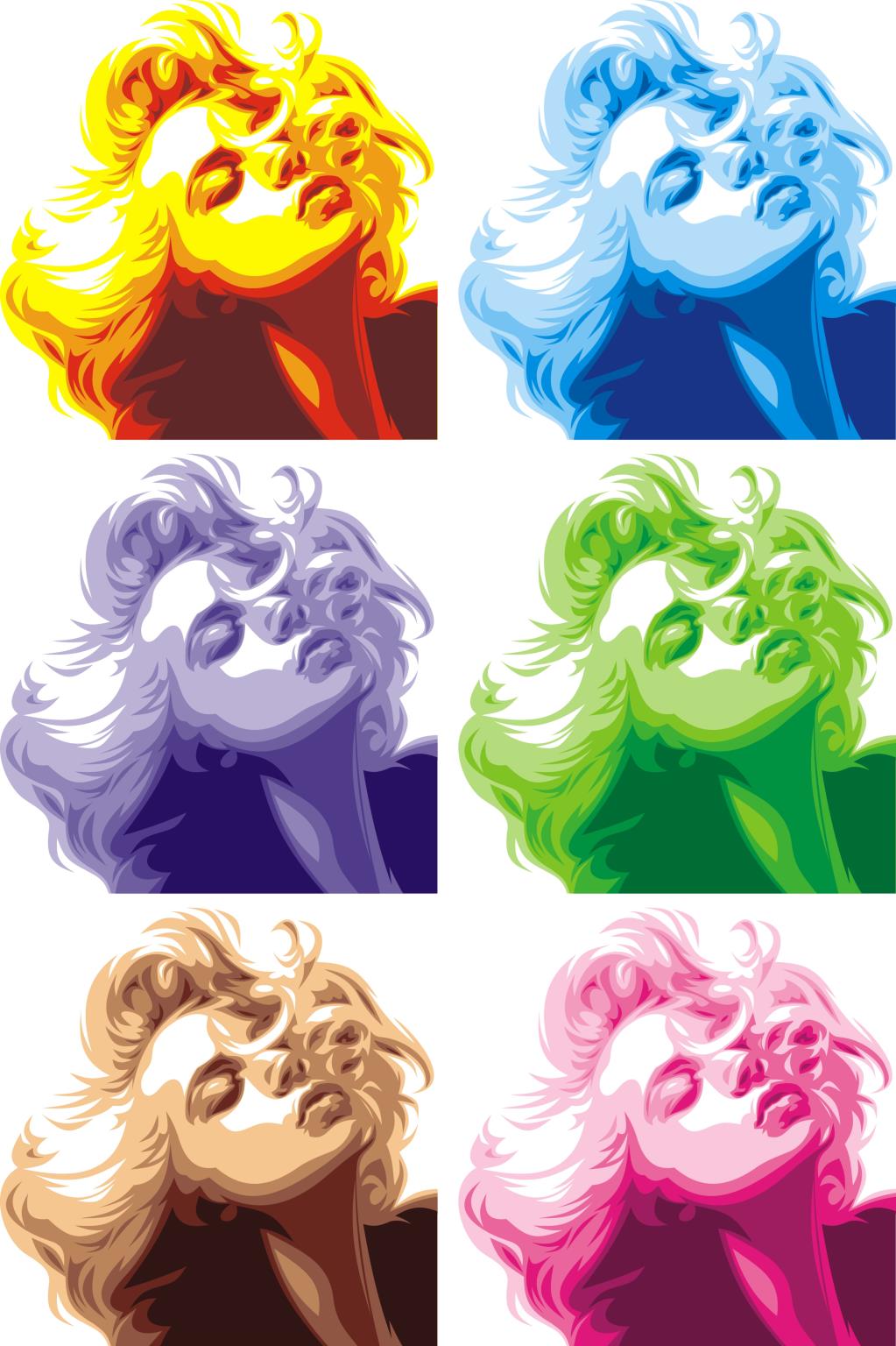 Temp Glass w/Foil -Marilyn